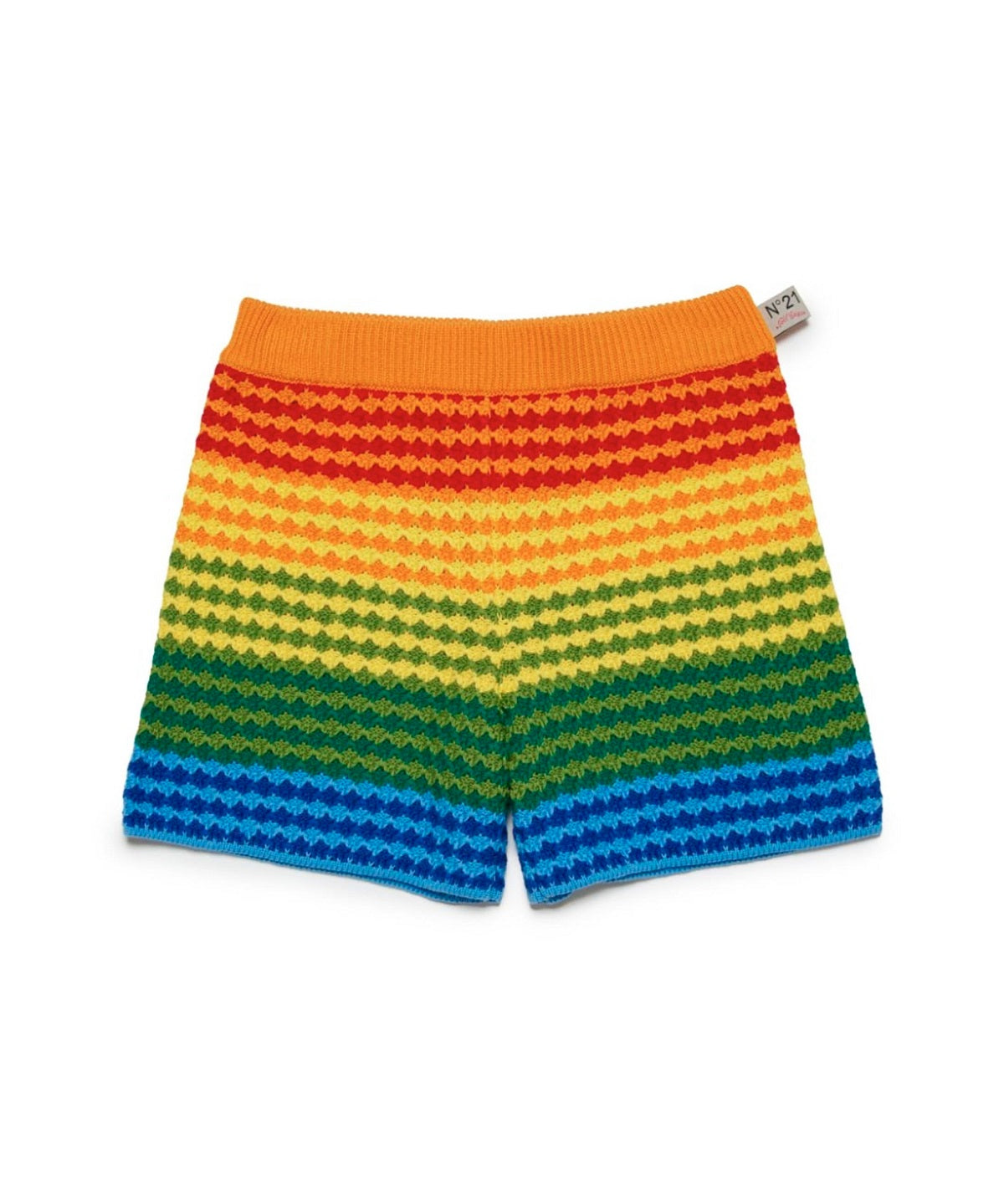 N°21 Kids Short Crochet Rainbow per Bambine