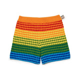 N°21 Kids Short Crochet Rainbow per Bambine