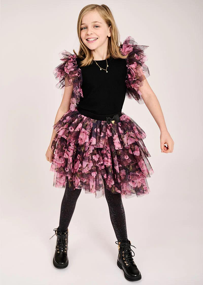 Angel's Face Skirt Black/Pink