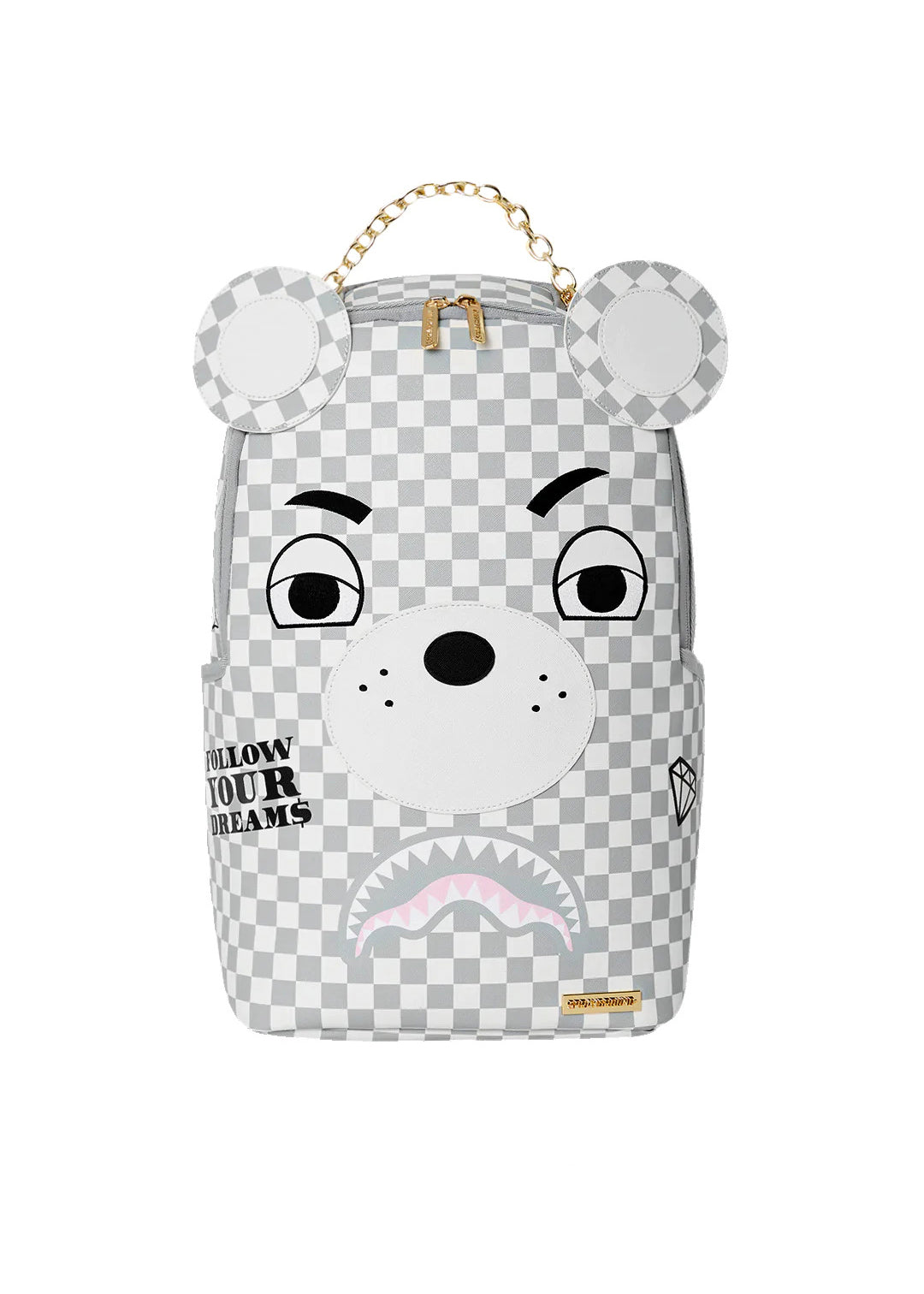 Sprayground Kids Zaino Grigio Couture Bear Backpack