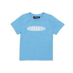 Dsquared2 Kids T-Shirt Celeste con Logo Surf per Neonati