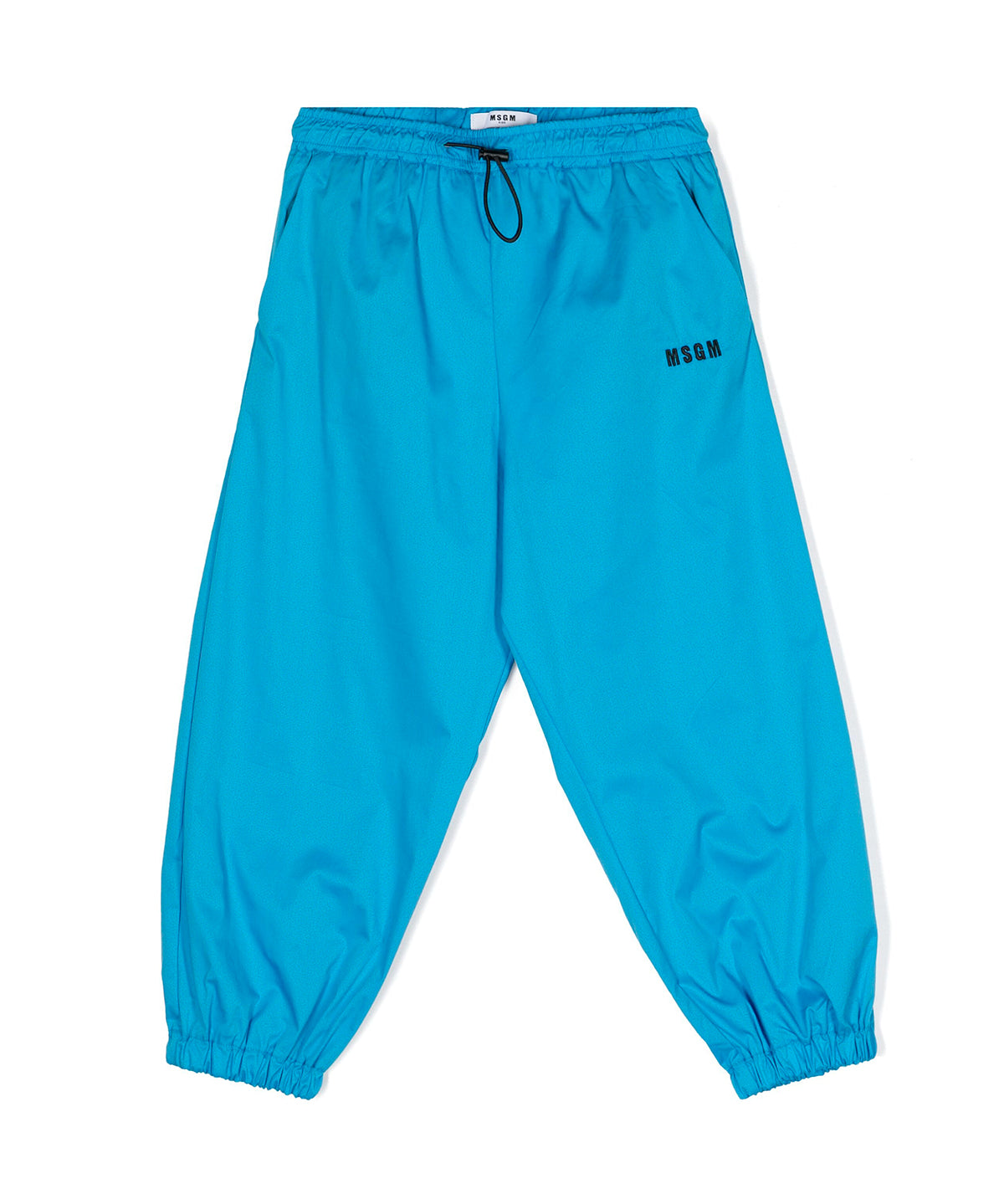 Msgm Kids Pantalone Parachute Turchese per Bambine
