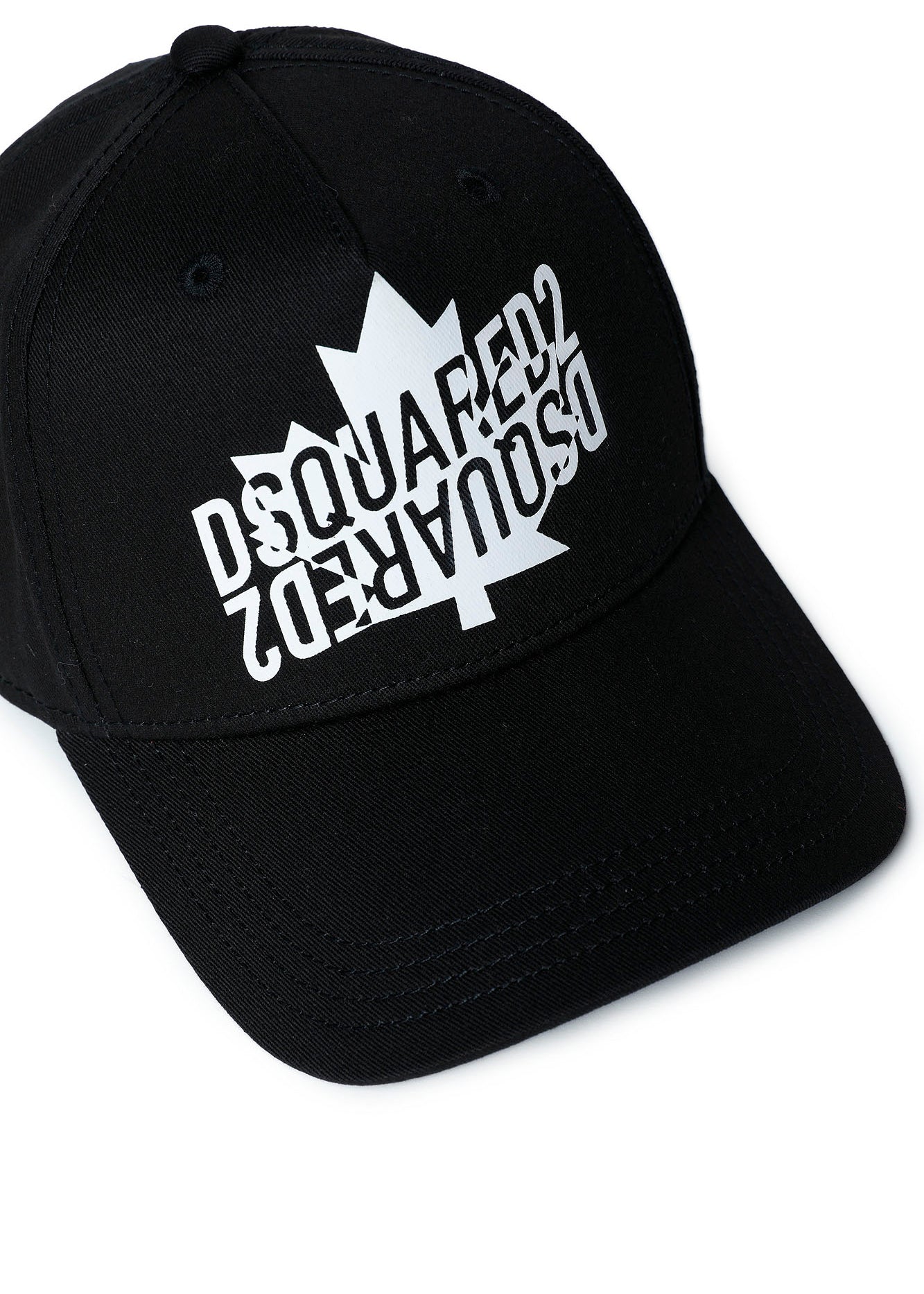 Dsquared2 Kids Black Baseball Cap with Logo Print