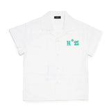 N°21 Kids Camicia Bowling in Popeline con Stampa per Bambini