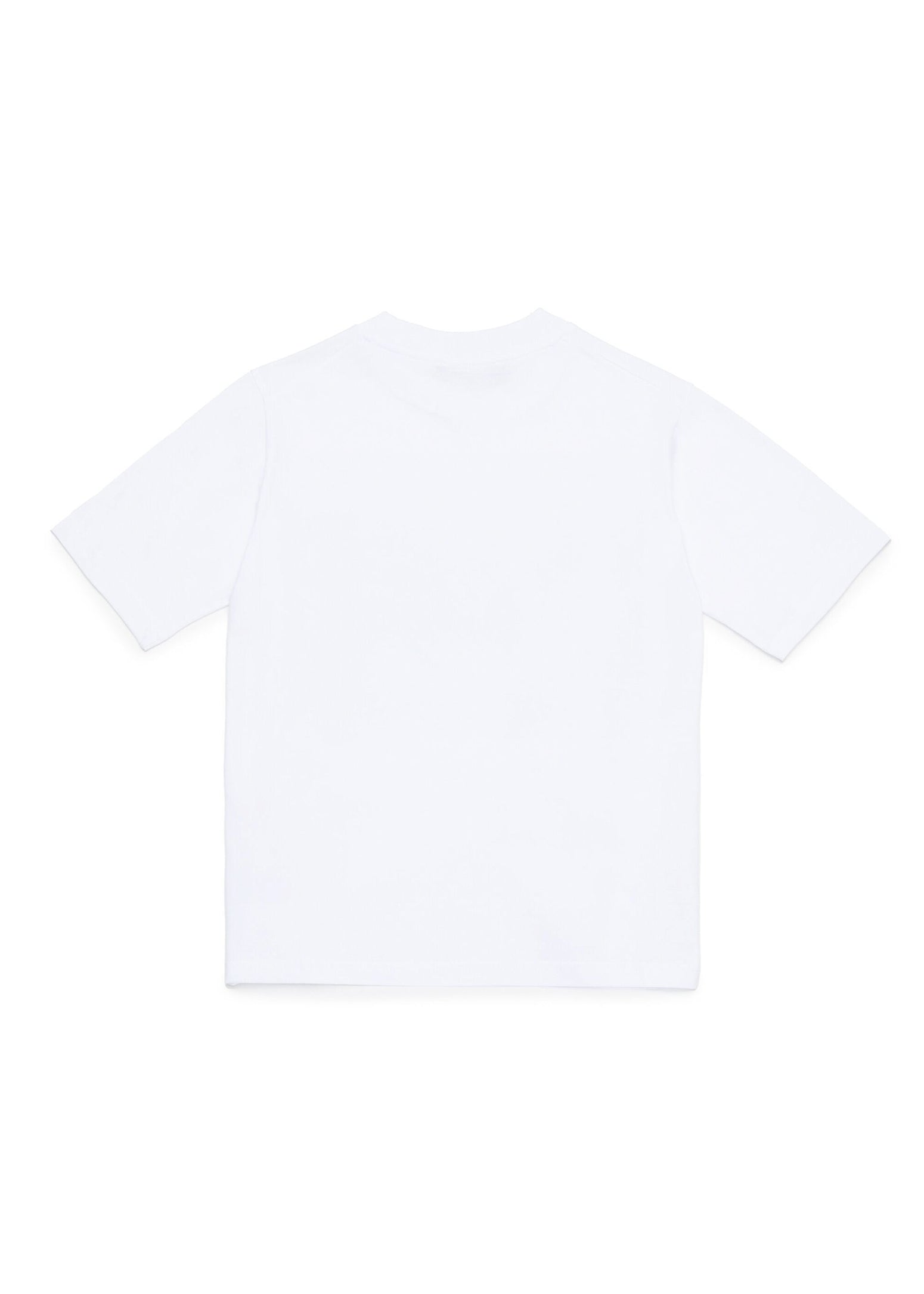 Dsquared2 Kids T-shirt Bianca con Stampa Icon effetto displaced per Bambini