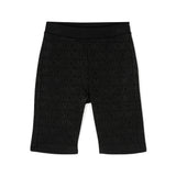 Moschino Kids Short Nero Monogram All-over per Bambine