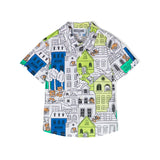 Moschino Kids Camicia con Grafica Fumetti per Neonati