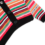 Msgm Kids Cardigan Crochet Multicolor per Bambine