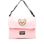 Moschino Kids Borsa Mamma Teddy Bear Rosa con Fasciatoio