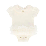 Angel's Face Baby Girl Onesie White
