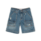 Moschino Kids Short di Jeans con Tasconi per Bambini