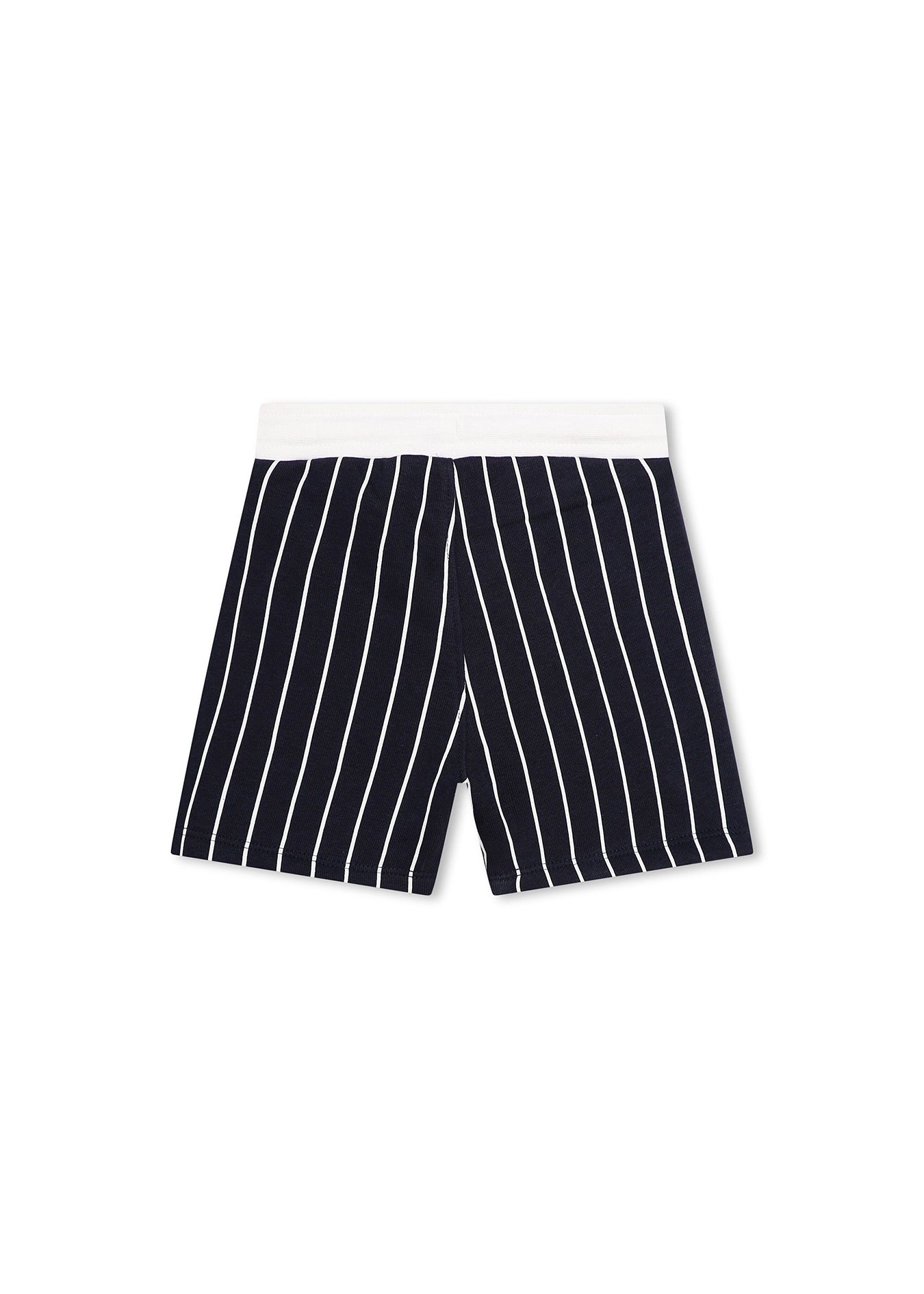 Boss Kids Short Blu a Righe per Neonati