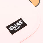 Moschino Kids Coperta Rosa con Logo Teddy Bear