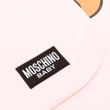 Moschino Kids Coperta Rosa con Logo Teddy Bear