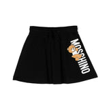 Moschino Kids Gonna Nera Teddy Bear per Bambine