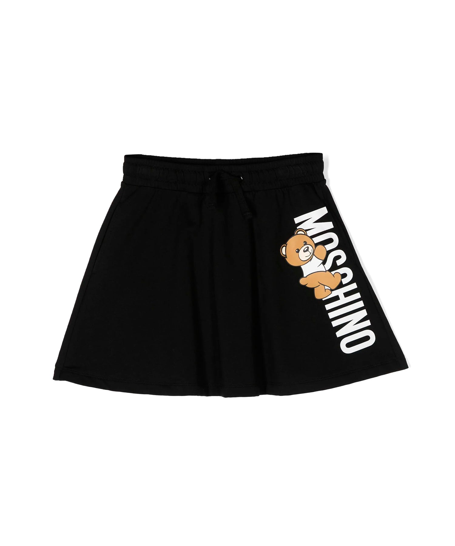 Moschino Kids Gonna Nera Teddy Bear per Bambine