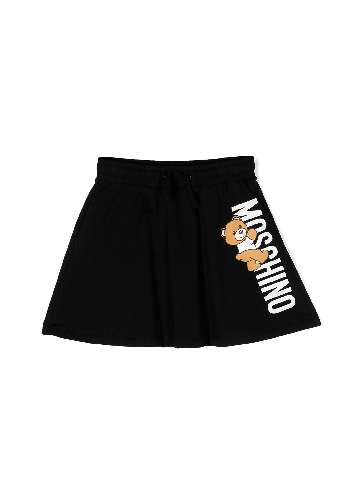 Moschino Kids Gonna Nera Teddy Bear per Bambine