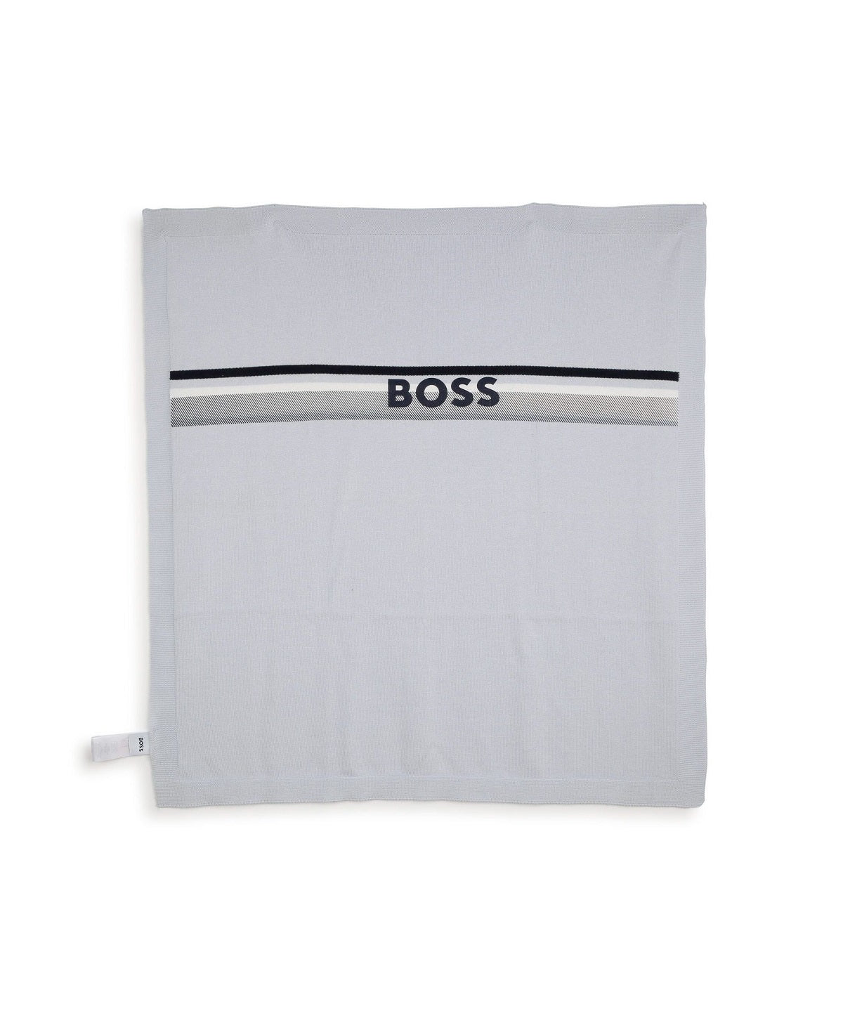 Boss Kids Coperta Celeste in maglia di Cotone con Logo