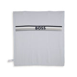 Boss Kids Coperta Celeste in maglia di Cotone con Logo