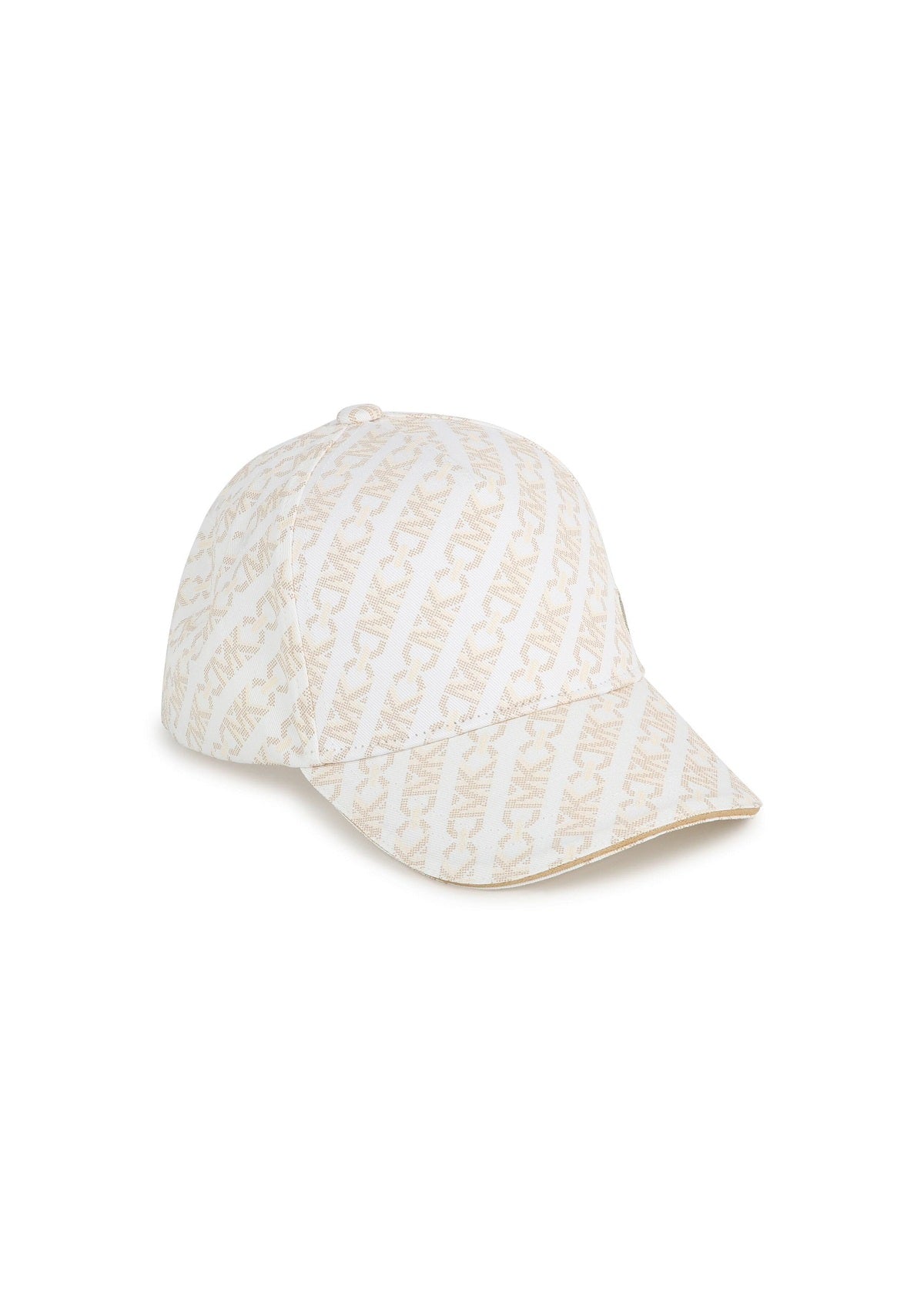 Michael Kors Kids Cappello da Baseball Crema con Stampa All-over