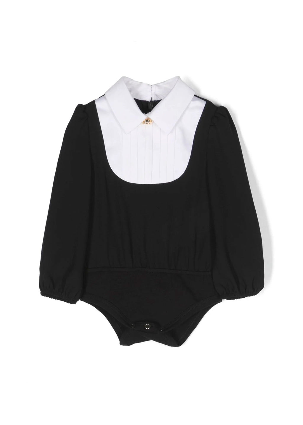 Elisabetta Franchi My Little Girl Bodysuit Shirt Black/Ivory