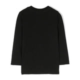 Top a Maniche Lunghe DSquared2 Kids Nero con Logo | Look Chic e Comodo | T-shirt Elegante per Bambini
