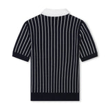 Boss Kids Polo Blu a Righe per Bambini