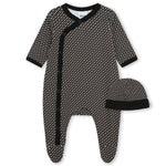 Tutina con Cappellino Monogram All Over BOSS Kids - Grafica Iconica in Nero e Bianco