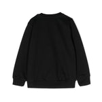 Moschino Kids Felpa Girocollo Nera con Stampa Teddy Bear