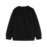 Moschino Kids Felpa Girocollo Nera con Stampa Teddy Bear