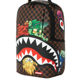 Sprayground Sharks In Paris Characters Sneakin Backpack