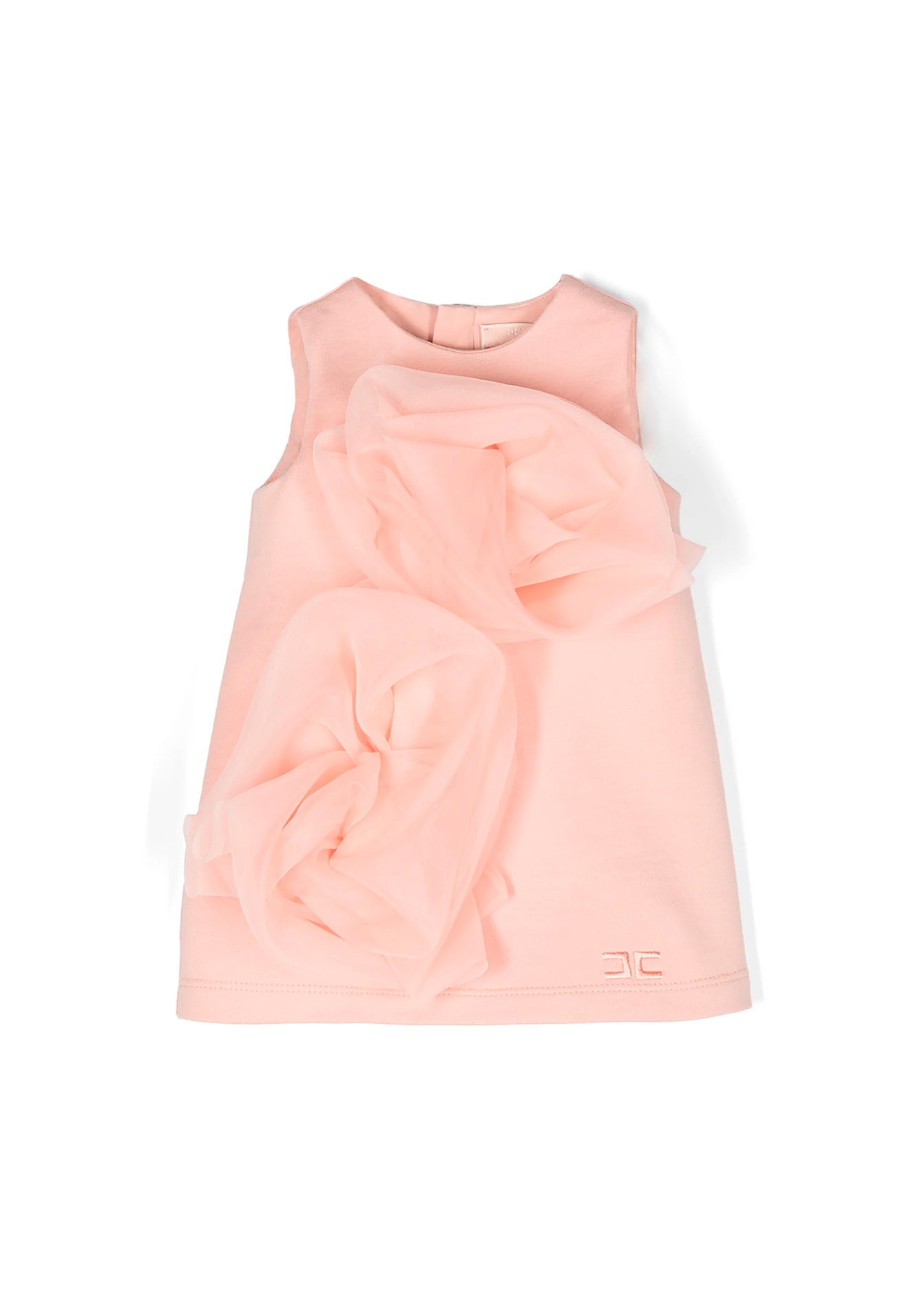 Elisabetta Franchi La Mia Bambina Abito Desert rose con Fiocco per Neonate (fronte)