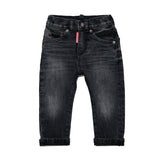 Dsquared2 Kids Jeans Nero Sfumato per Neonati