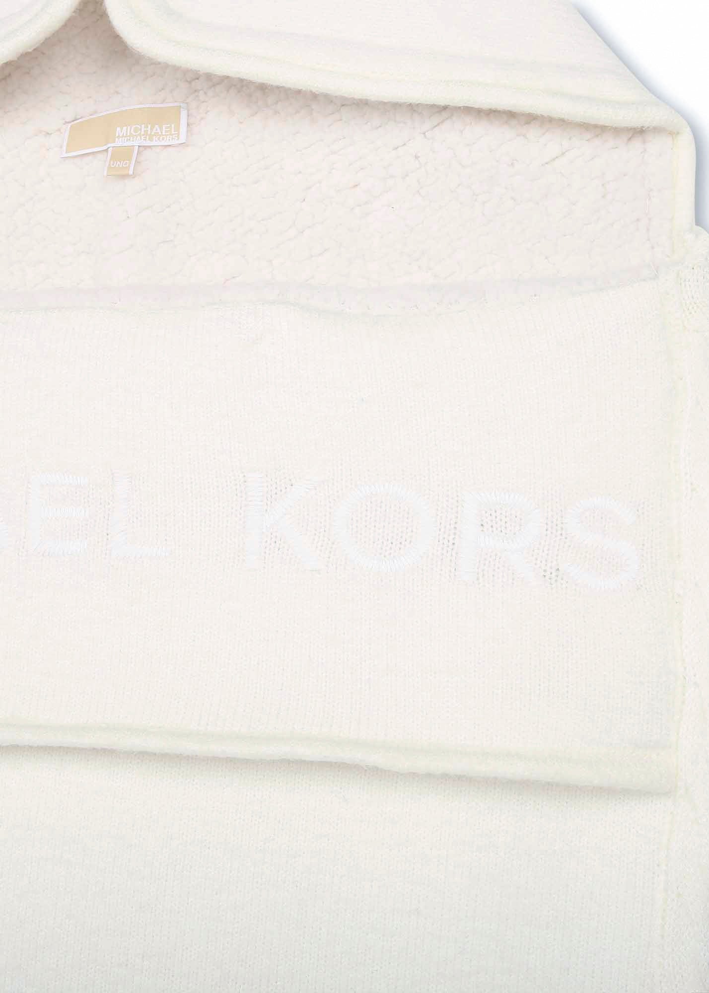 Sacco Nanna Michael Kors per Bambini - Bianco con Logo Ricamato e Design Imbottito 