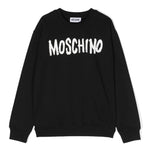 Felpa Moschino Kids Nera con Logo: Comfort e Stile Casual per i Piccoli Trendsetter