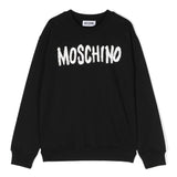 Felpa Moschino Kids Nera con Logo: Comfort e Stile Casual per i Piccoli Trendsetter