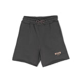 MSGM Kids Bermuda Piombo con Effetto Vissuto per Bambini