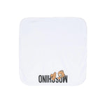 Moschino Kids Coperta Bianca con Stampa