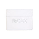 Boss Kids Coperta Bianca con Ricamo