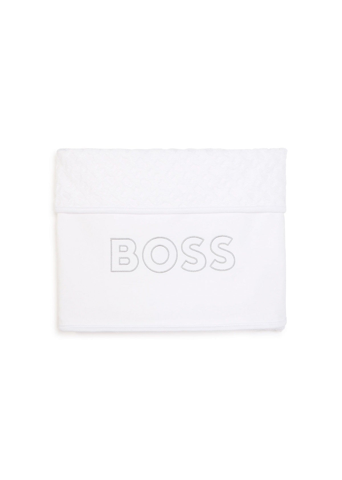 Boss Kids Coperta Bianca con Ricamo