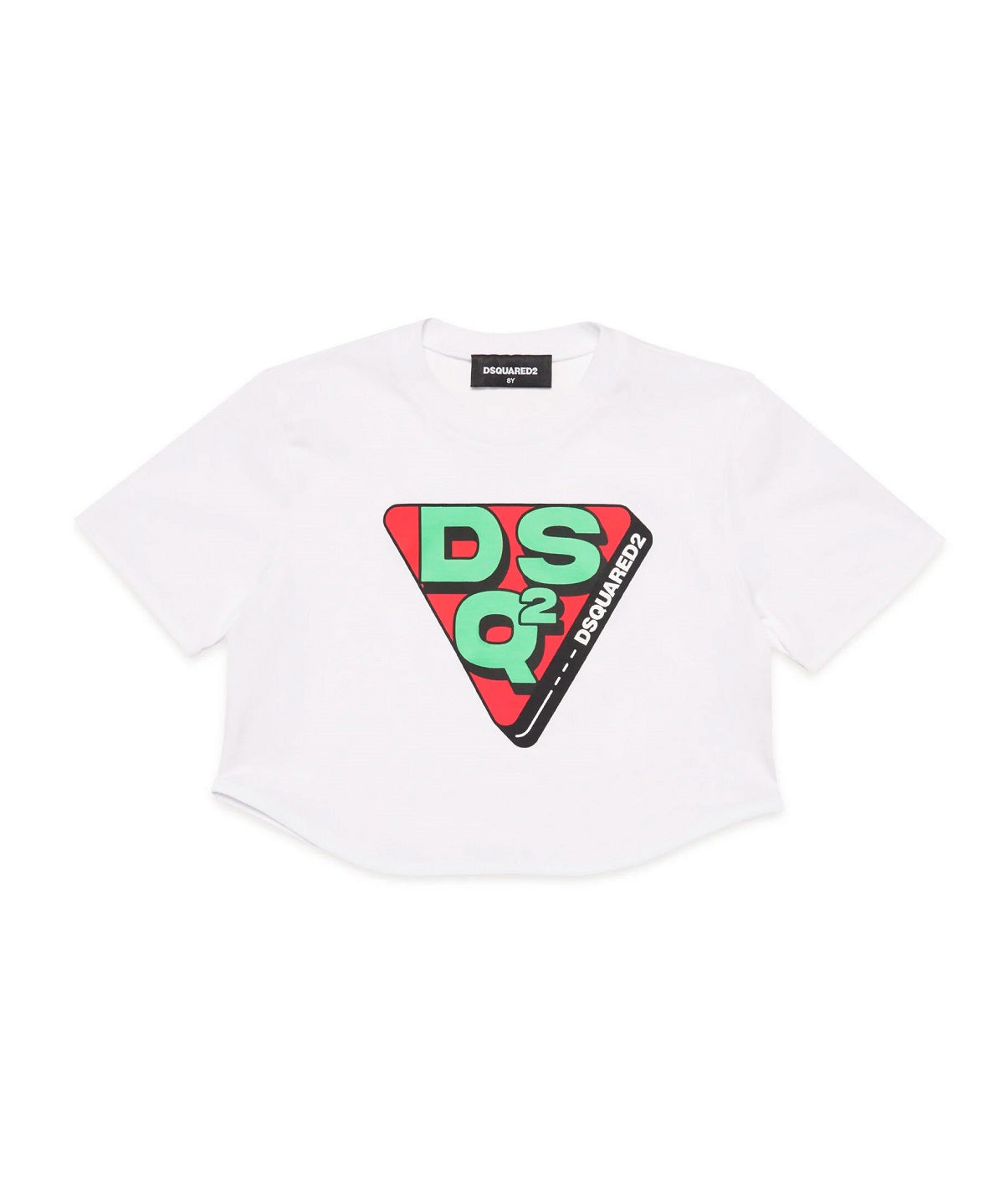 Dsquared2 Kids T-shirt con Grafica Triangolare logo DSQ2 per Bambine