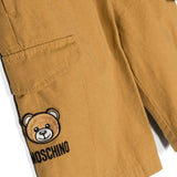 Moschino Kids Bermuda Marrone con Tasconi per Bambini