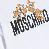 Moschino Kids White T-Shirt with Teddy Bear Print