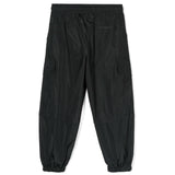 Msgm Kids Pantalone Parachute Cargo Nero per Bambine