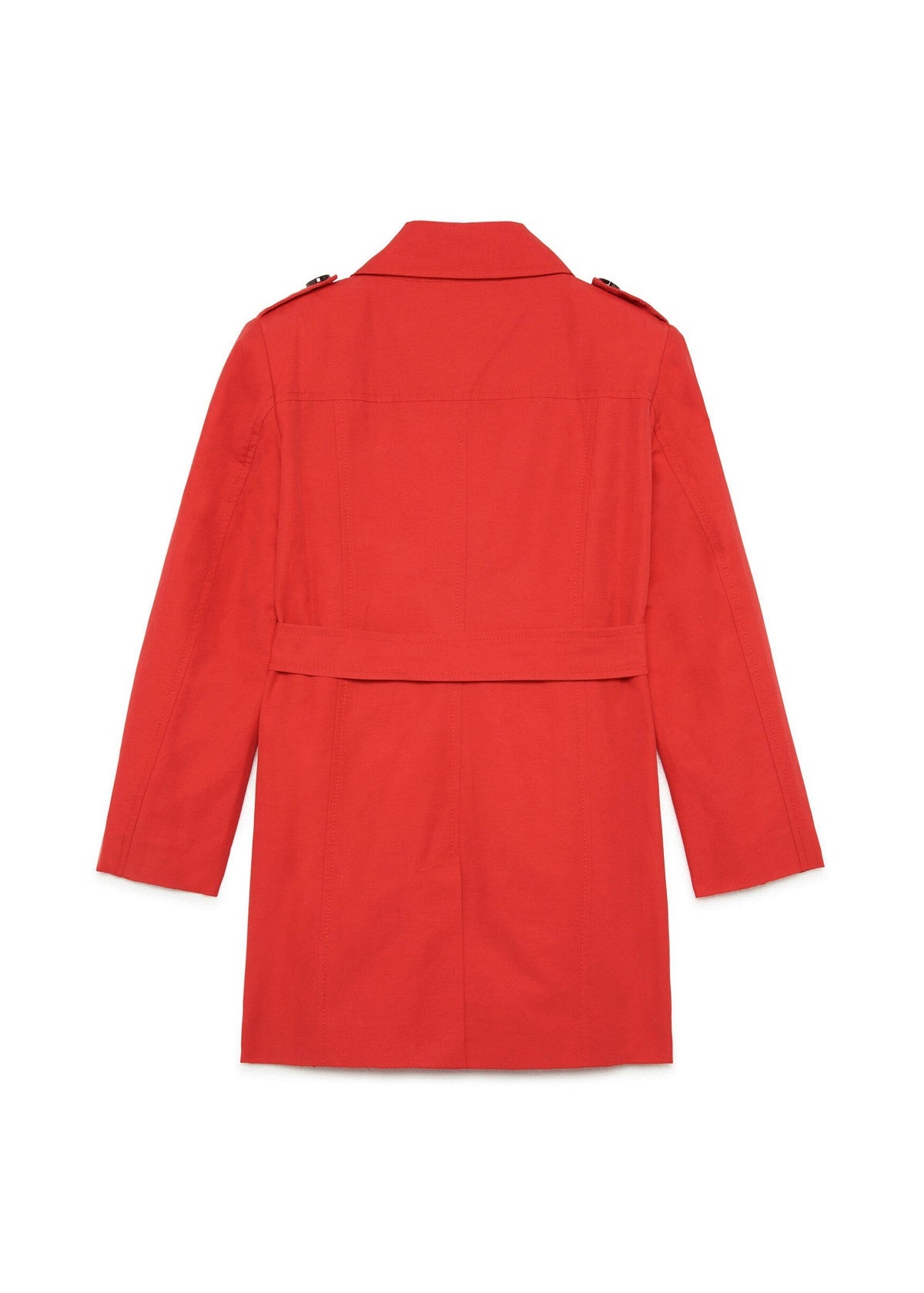 Max & Co Kids Trench Doppiopetto Rosso con Cintura