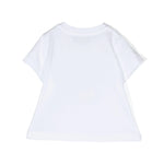 Moschino Kids T-Shirt Bianca con Logo Teddy Bear