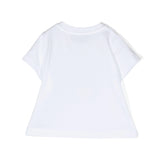 Moschino Kids T-Shirt Bianca con Logo Teddy Bear