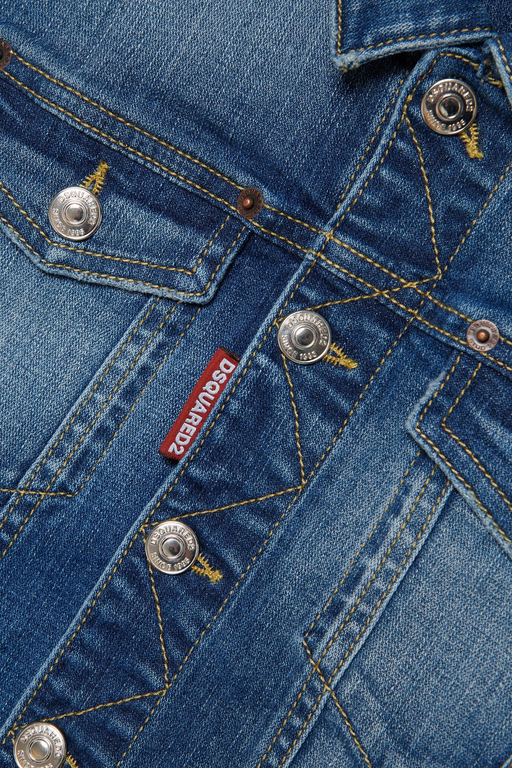 Dsquared2 Kids Giacca in Jeans Blu Sfumato