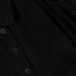 Moschino Kids Camicia Nera Monogram All-over per Bambine
