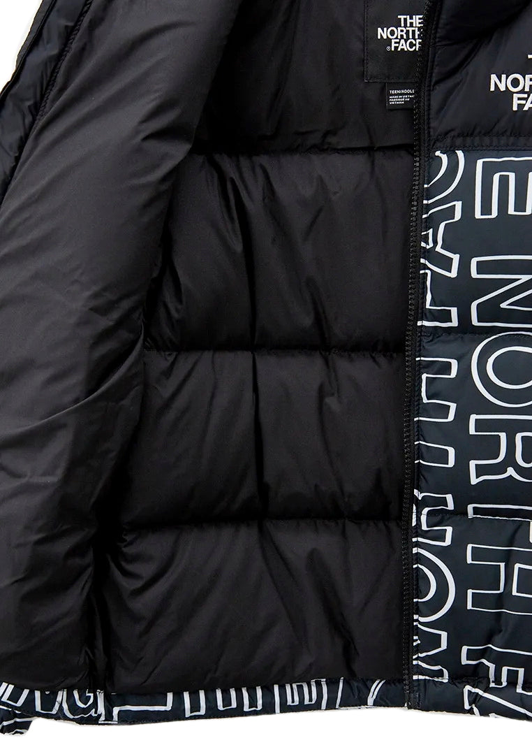 Piumino Imbottito con Stampa Astratta Nero/Bianco - The North Face Kids | Florence Kids